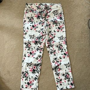 Floral jeans
